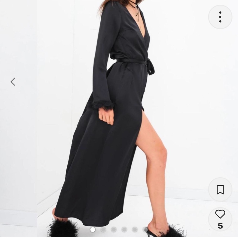 FOR LOVE AND LEMONS BLACK ROBE